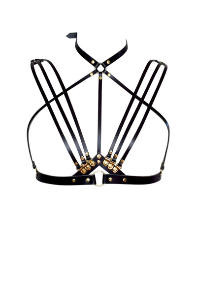 Olivia Leather Harness Bra Love Lorn Lingerie
