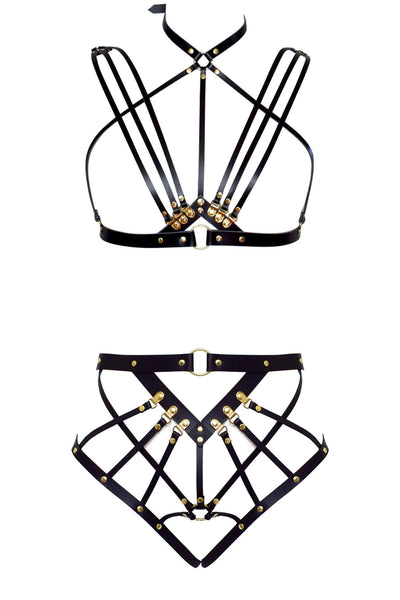 Olivia Leather Harness Set Love Lorn Lingerie