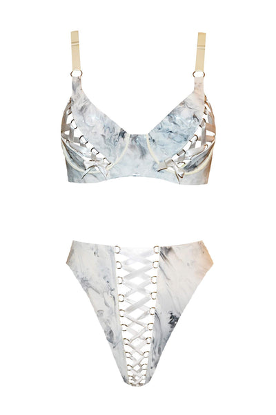 Papilio Alexis White Latex Set Elissa Poppy