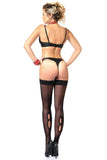 Sam Matte Black Vegan Leather Lingerie Set Patrice Catanzaro
