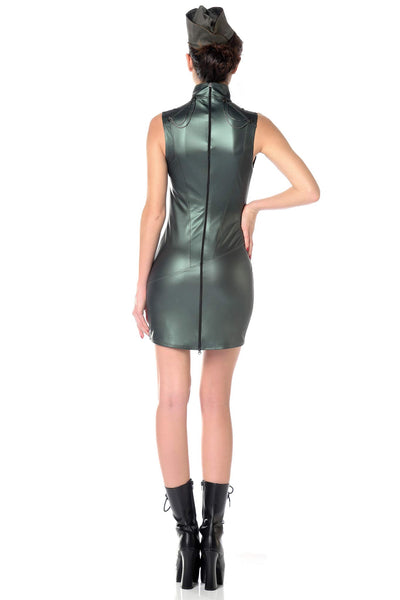Uzi Sexy Air Force Khaki Dress Patrice Catanzaro
