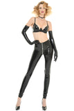 Sam Glossy Black Vegan Leather Bra Patrice Catanzaro