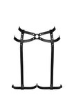 Powerless Leather Garter Belt VoyeurX
