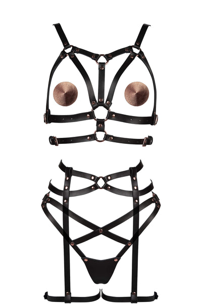 Powerless Rose Gold Lingerie Set VoyeurX