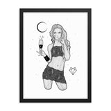 Darkest Vixen Framed Art • Michala Wolfmumma