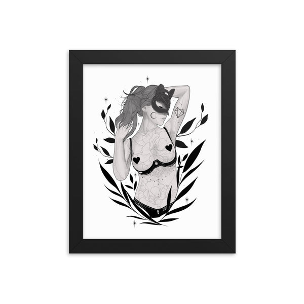 Darkest Vixen Framed Art • Micci Wolfmumma