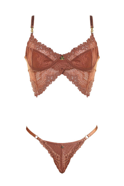 Rose Quartz Genevieve Lingerie Set Demery Jayne