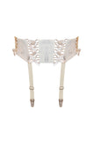 Rubi Suspender White Latex Garter Belt Elissa Poppy