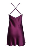 Bordeaux Silk Slip Dress Rusalka Lingerie