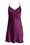 Bordeaux Silk Slip Dress Rusalka Lingerie