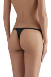 Everyday Black Silk G-String Sandra Silk Australia