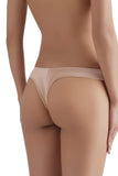 Chantilly Lace Bisque Silk Thong Sandra Silk Australia