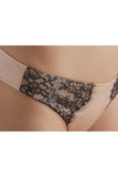 Chantilly Lace Bisque Silk Thong Sandra Silk Australia