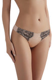 Chantilly Lace Bisque Silk Thong Sandra Silk Australia