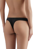 Everyday Black Silk Thong Sandra Silk Australia