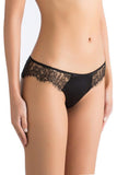 French Chantilly Lace Silk Satin Thong Sandra Silk Australia