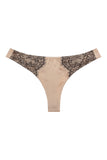 Chantilly Lace Champagne Gold Silk Thong Sandra Silk Australia