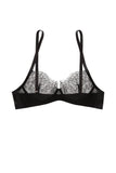 Evelyn Silk Satin Chantilly Lace Bra Sandra Silk Australia