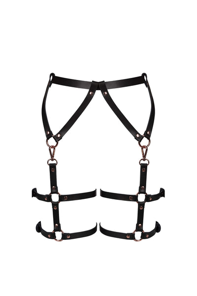 Seduction Rose Gold Garter Belt VoyeurX
