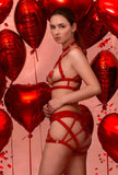Cherie Red Lace Tanga Impudique