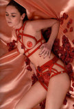 Cherie Red Lace Tanga Impudique