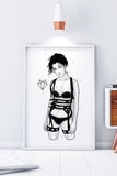 Darkest Vixen Framed Art • Sky Wolfmumma