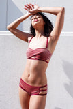 Smoky Pink Velour Lingerie Set K+1%