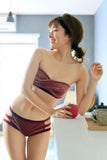 Smoky Pink Velour Lingerie Set K+1%