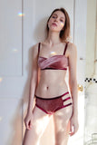 Smoky Pink Velour Lingerie Set K+1%