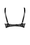 Jade Satin Leather Balconette Bra Something Wicked