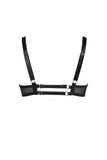 Nina Leather Peep Bra Something Wicked