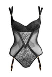 Annabel Chantilly Lace Bodysuit Something Wicked