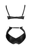 Ava Balconette Leather Bra Set Something Wicked