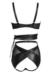 Lexi High Waist Leather Bondage Set Something Wicked
