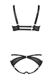 Nina Balconette Leather Bra Set Something Wicked
