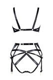 Jade Garter Belt Leather Lingerie Set Something Wicked