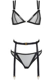 Nina Soft Cup Leather Bra Set Something Wicked