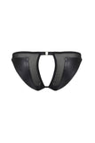 Nina Peep Mini Leather Brief Something Wicked