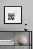 Framed Crypto Love • Support with Sats Darkest Fox