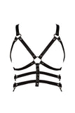 Subjection Open Leather Harness Bra VoyeurX