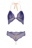 Sydney Blue Lace Double Pearls Set Bracli