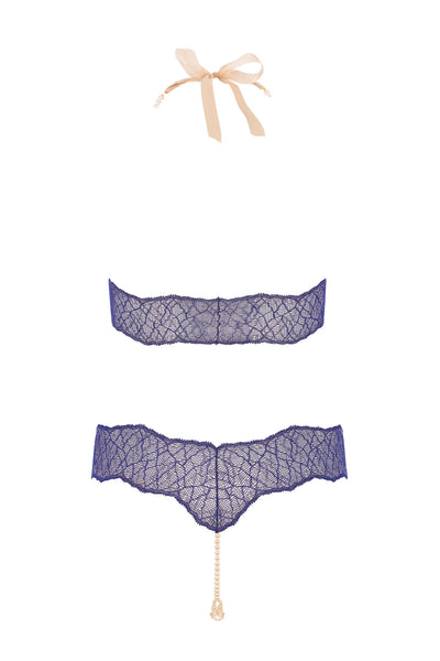 Sydney Blue Lace Double Pearls Set Bracli