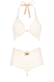 Sydney Red High Waist Pearl Thong Set Bracli