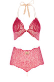 Sydney Red High Waist Pearl Thong Set Bracli