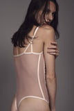 Pink Luz French Embroidered Tulle Bodysuit Taryn Winters