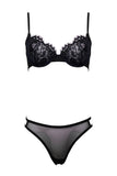 Jasmin Black Lace Demi Bra Set Taryn Winters