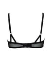 Satine Sheer Black Embroidered Demi Bra Taryn Winters