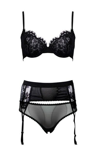 Jasmin Garter Belt Lingerie Set Taryn Winters