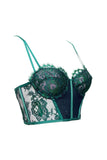 Jasmin Emerald French Lace Longline Bra Taryn Winters