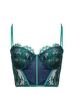 Jasmin Emerald French Lace Longline Bra Taryn Winters